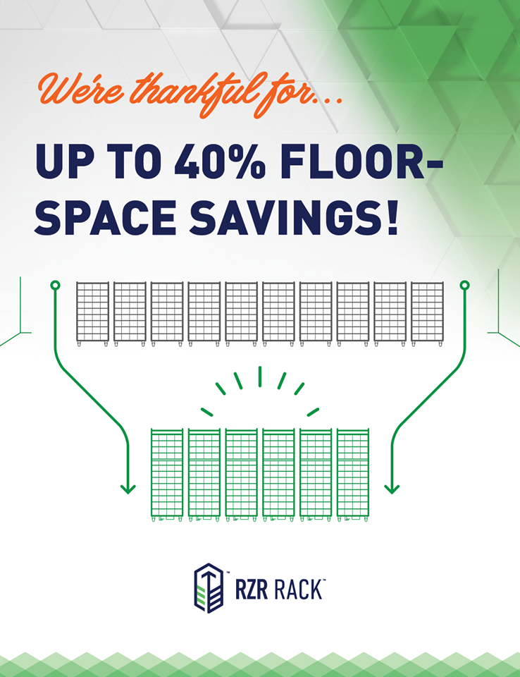 We’re Thankful for... Floor Space Savings